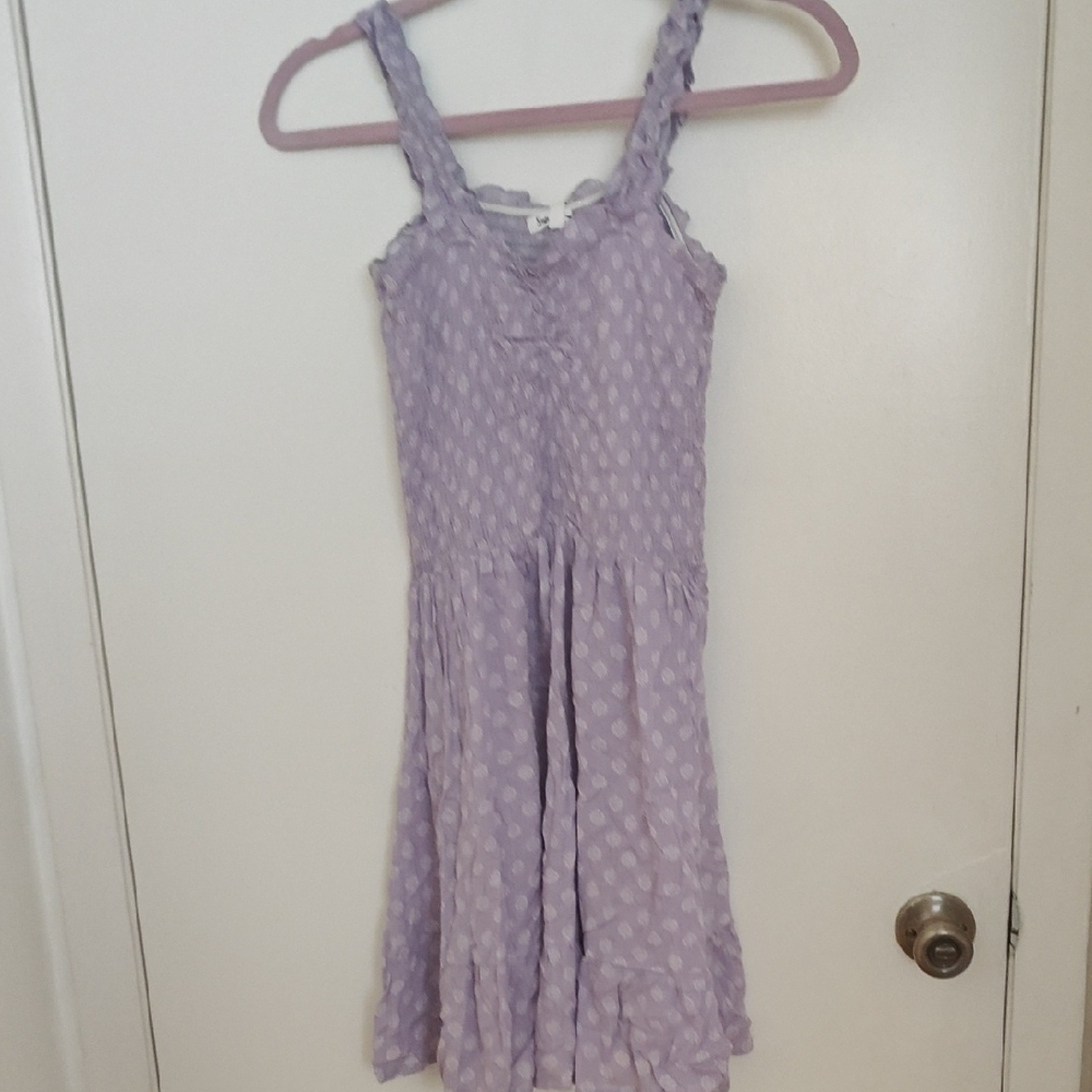 Lavender Polka Dot Kids Dress
